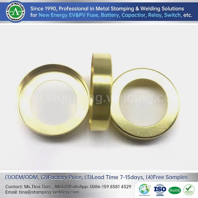 End Cap Brass for Electric Vehicle Fuse