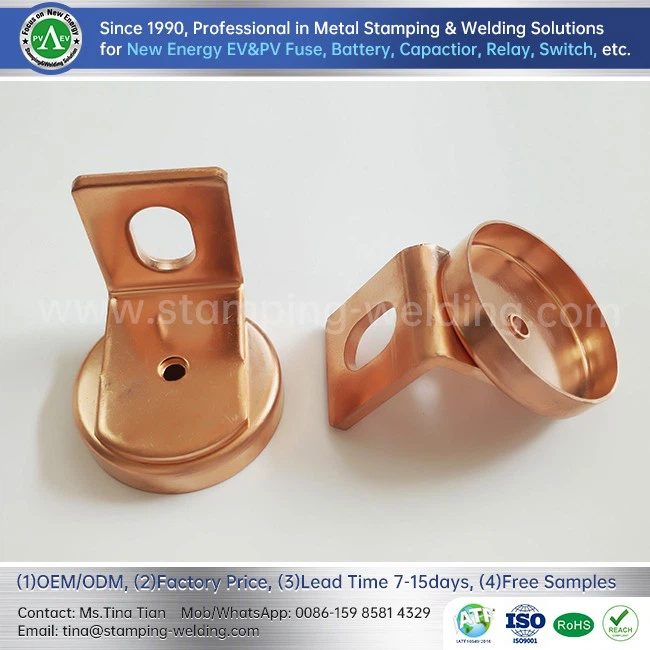 Copper caps for hybrid car fuses
