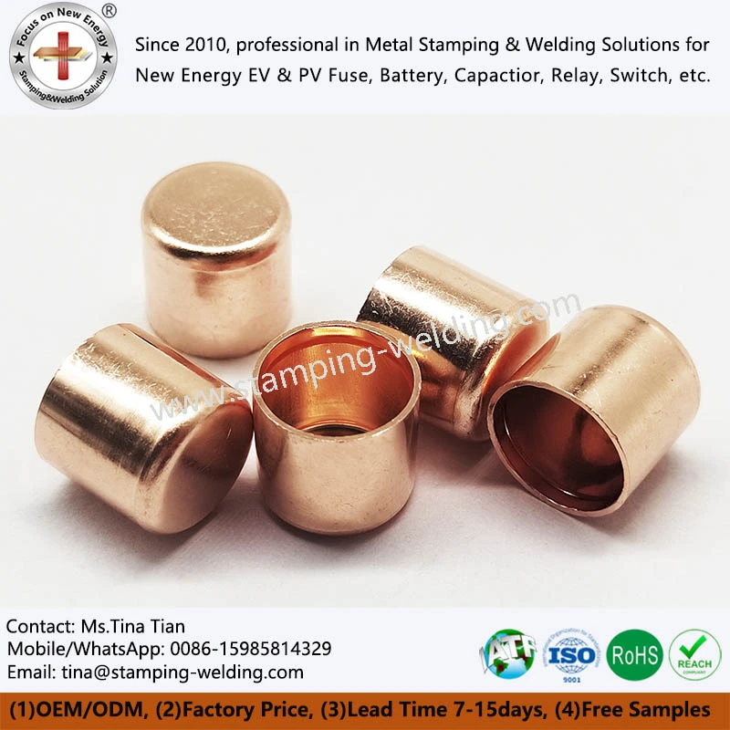 Copper End Caps Round Copper End Caps Round